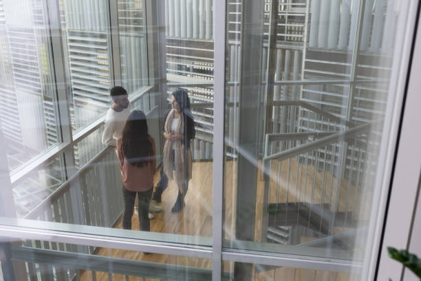 istock Students in motion on the stairs. 1453990432