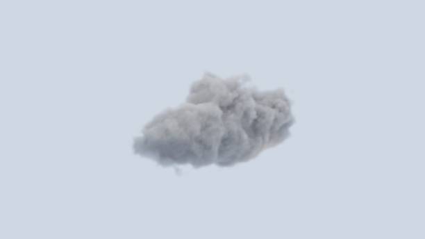imagem realista da nuvem em imagens da nuvem do céu - cirrus cloud white fluffy - fotografias e filmes do acervo