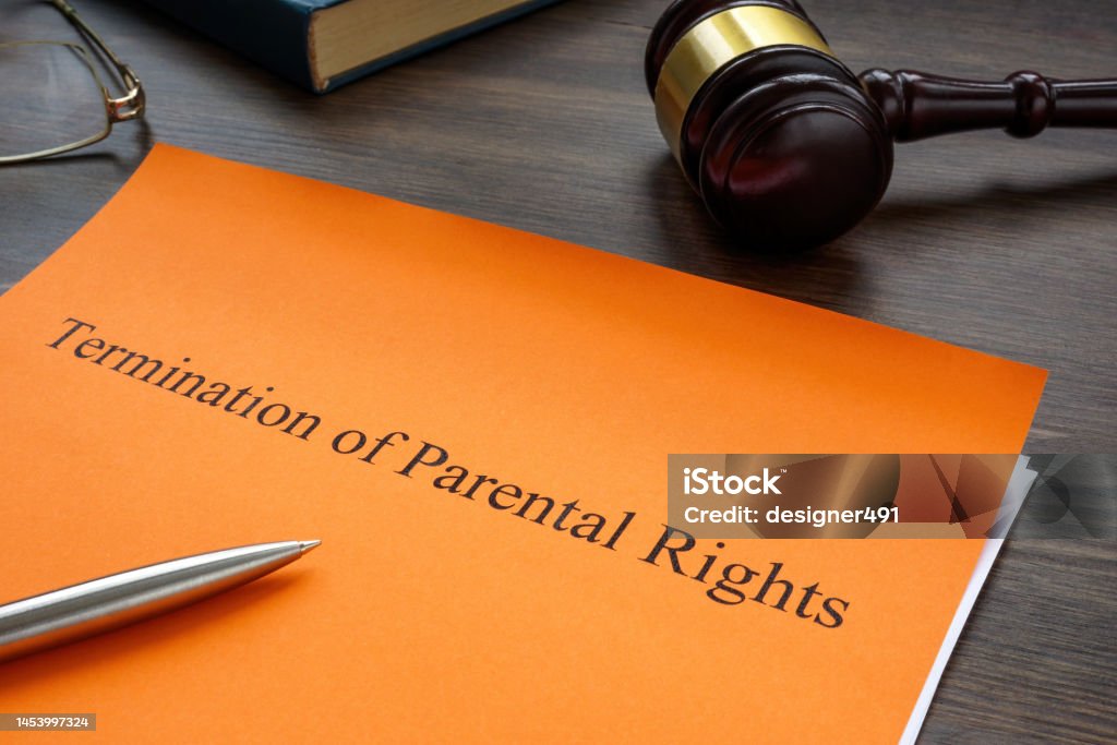 Documents About Termination Of Parental Rights In A Court Stock Photo
