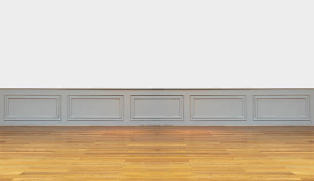 istock Interior walls with copy space.Walls with mouldings 1453998856