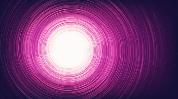 istock Gaint Violet Spiral Black hole on Galaxy background with Milky Way spiral,Universe and starry concept design,vector 1453999358