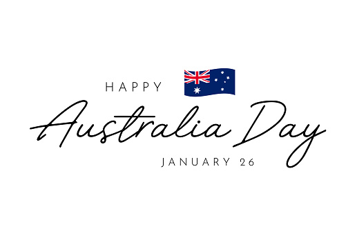 Australia Day card, background. January 26. Vector illustration. EPS10