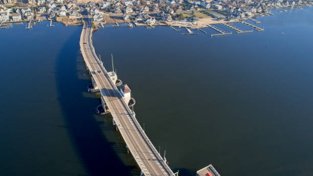 istock Mantoloking Bridge east into Mantoloking NJ 1454005976