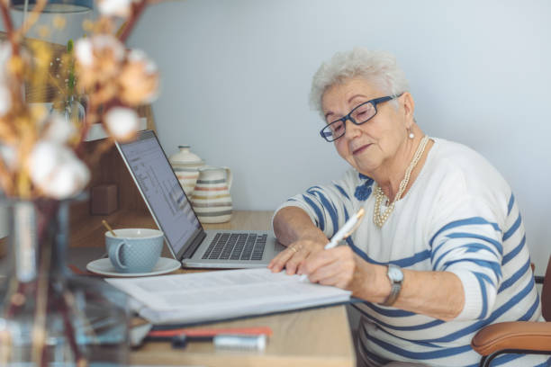istock Senior woman at home 1454008975