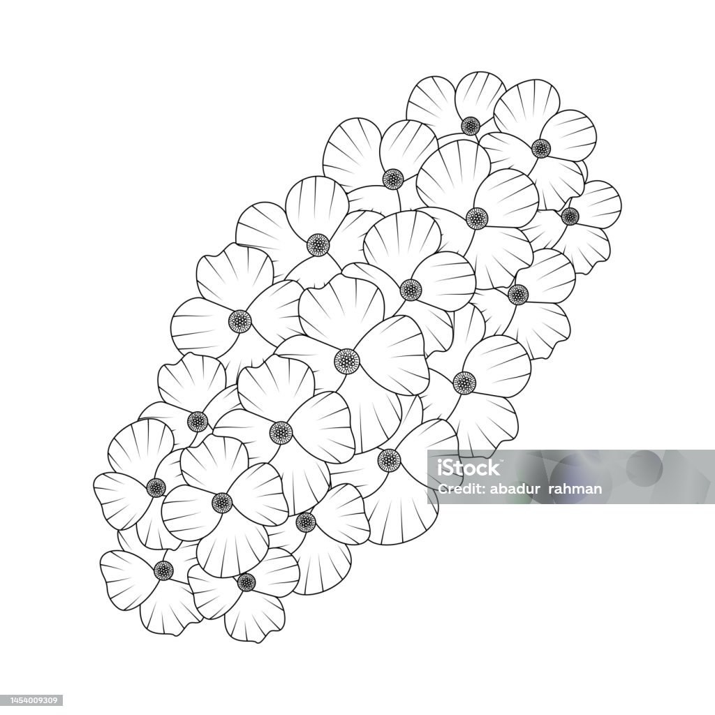Ilustración de Dibujo De Flores Para Colorear Dibujo A Mano Línea Arte De Flor Negra Con Diseño Decorativo Para Impresión y más Vectores Libres de Derechos de Arreglo floral - iStock Ilustración de Dibujo De Flores Para Colorear Dibujo A Mano Línea Arte De Flor Negra Con Diseño Decorativo Para Impresión y más Vectores Libres de Derechos de Arreglo floral - iStock