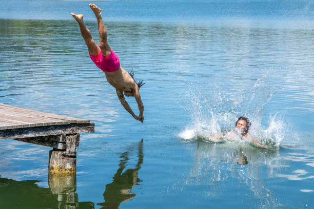 istock Couple enjoying the lake 1454010128