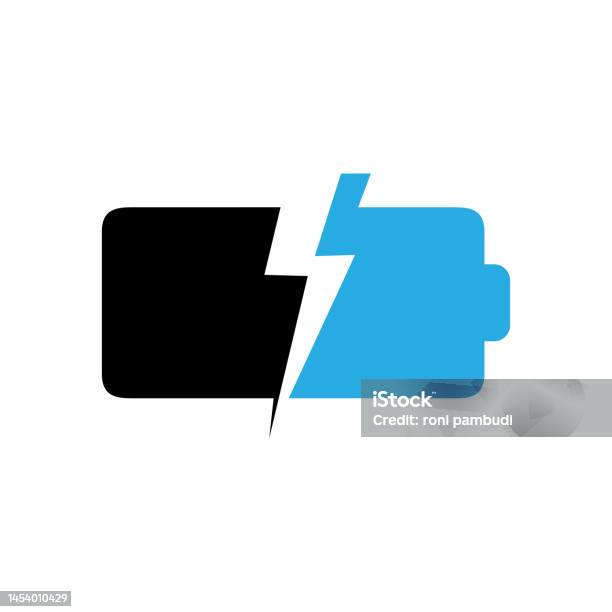 Battery Reverse Logo Battery Vector Logo Template Stock Illustration - Download Image Now ...
