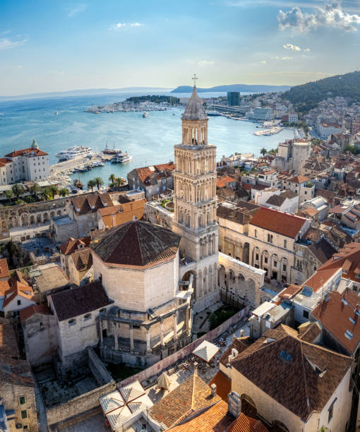 tháp chuông saint domnius, split, croatia - croatia hình ảnh sẵn có, bức ảnh & hình ảnh trả phí bản quyền một lần