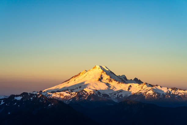 istock Sunrise over Mt Baker in August 1454021159