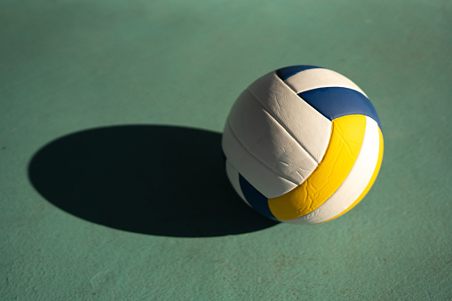 Volleyball ball at the sports court