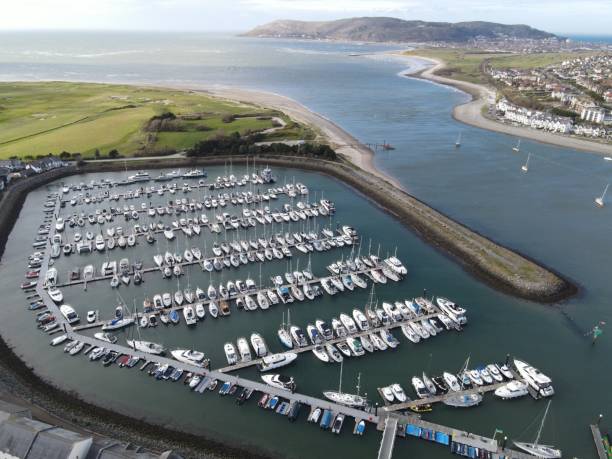istock Drone Photo of Welsh Marina 1454026369