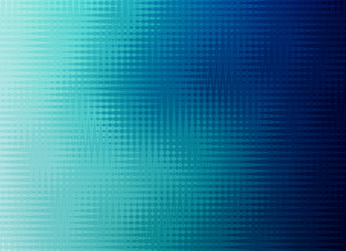 Abstract blue pixelated half tone background with color gradient.