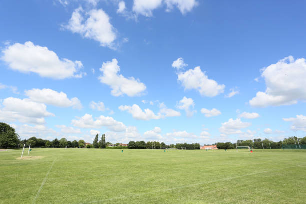 istock empty soccer or football field 1454041508