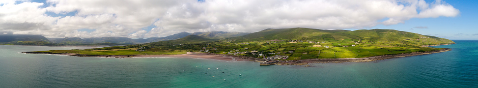 Panoramic of a Kerry coastline, Mount Brandon