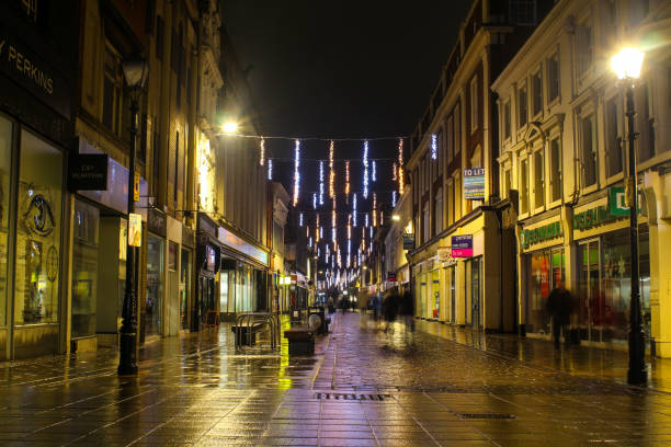 istock Lights shadows on street of Hull 1454046046