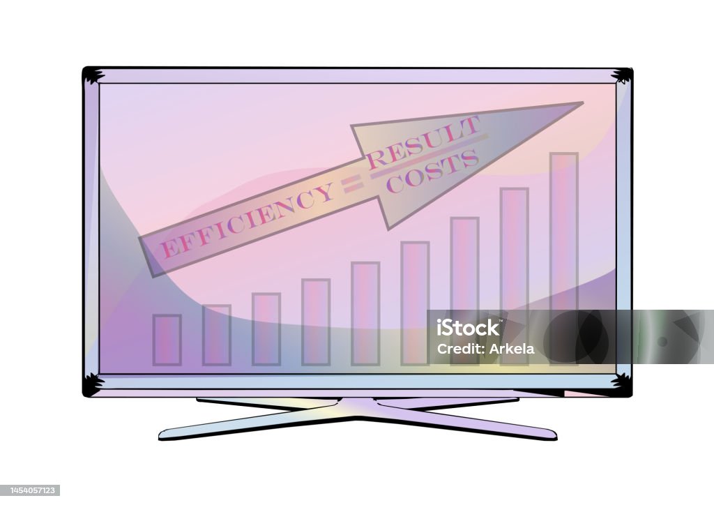 Computer Emmsions Graph Computer Statistics Business Graph Presentation Stock Illustration ...