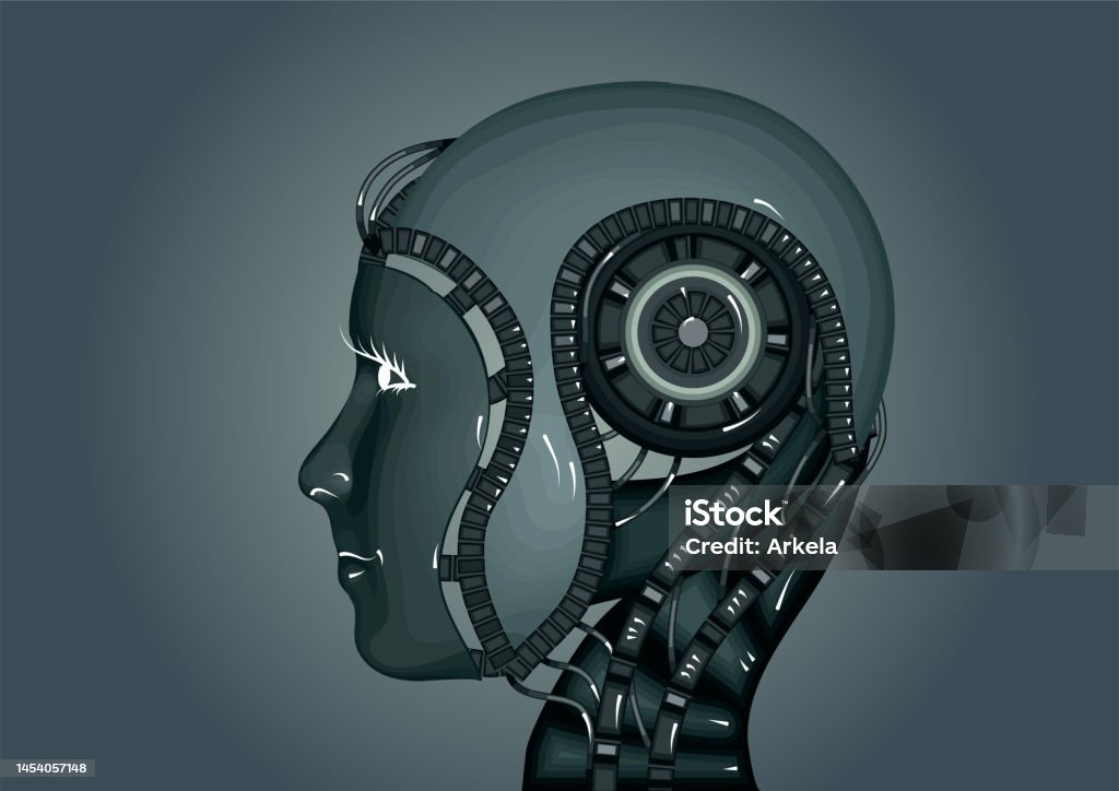 Cyborg Pattern Vector Cyborg Vector Illustration Stock Illustration - Download Image Now ...