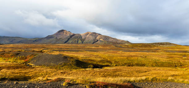 Vatnsnes is a peninsula jutting into Hunafloi in northern Iceland. It is surrounded by waters of Miofjorour on the west and Hunafjorour on the east. It is home to one of the largest seal colonies in Iceland.