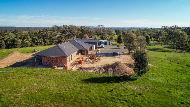 istock Residential house being built 1454060963