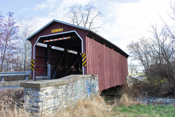 istock Covered Bridge Over Little Conestoga Creek 1454070344