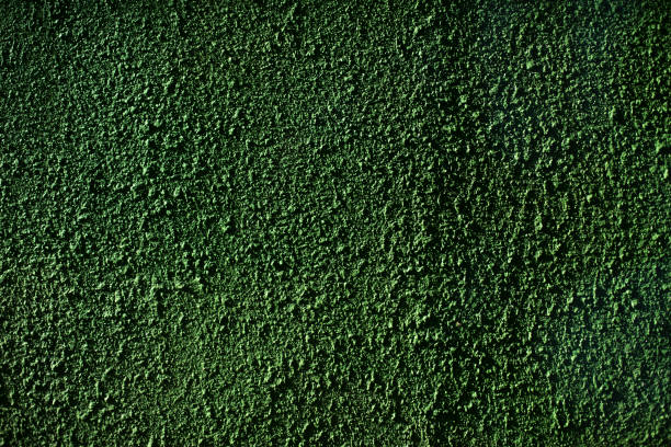 zielona szorstka ściana. powierzchnia malowana. chropowatość, tekstura. - chropowatość zdjęcia i obrazy z banku zdjęć