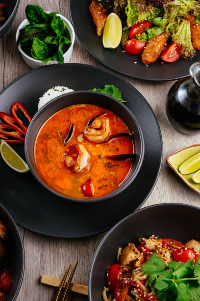 istock asian tom yam soup with shrimp in a bowl 1454071212