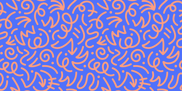Fun Line Patterns Fun Line Doodle Seamless Pattern Stock Illustration - Download Image ...