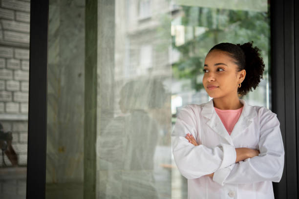istock Confident female doctor 1454073013