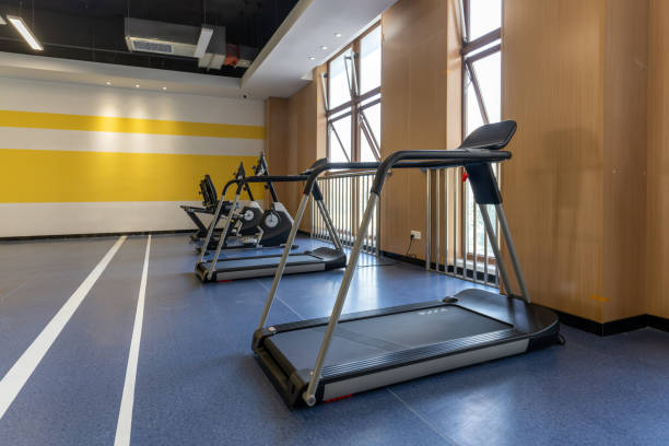 istock There are many treadmills in the empty gym 1454078421
