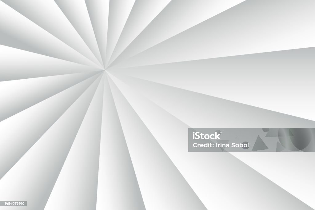 White Rays Pattern White Abstract Background Radial Light Rays Gray Vector Pattern Stock ...