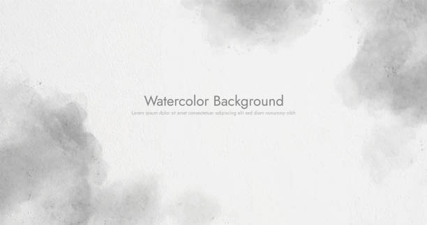 абстрактный горизонтальный акварельный фон. иллюстрация фона с нейтральным светлым цветом пустого пространства - green gray backgrounds abstract stock illustrations
