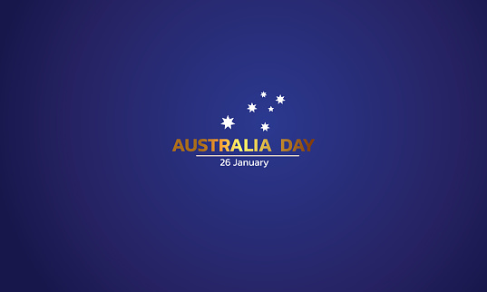 Australia day. background design banner and flyer, postcard, celebration. Vector illustration.