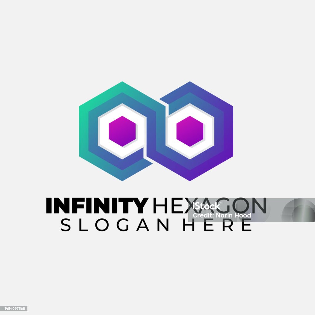 Infinity Library Hexgon Infinity Hexagon With Eyes Design Template Symbol Stock Illustration ...