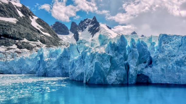 istock Beautiful glacier and dramatic mountains on South Georgia Island. 1454097776