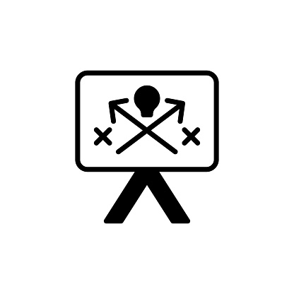 Tactics icon in vector. Logotype