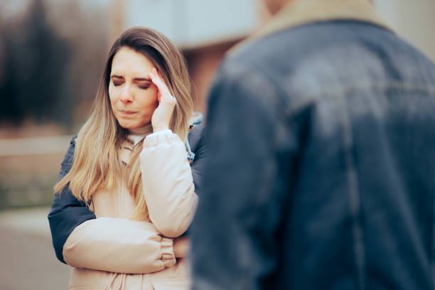 istock Couple Fighting Ending their Relationship on the Last Date 1454101728