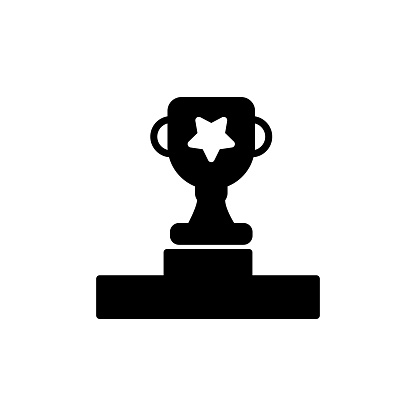Winner icon in vector. Logotype