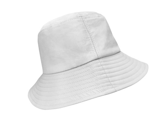 istock white bucket hat isolated on white background 1454108760