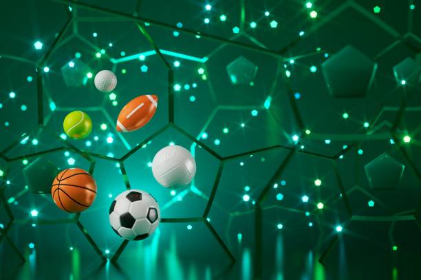 istock 3d football object design. realistic rendering. abstract futuristic background. 3d illustration. motion geometry concept. sport competition graphic. tournament game bet content. soccer ball element. 1454108899
