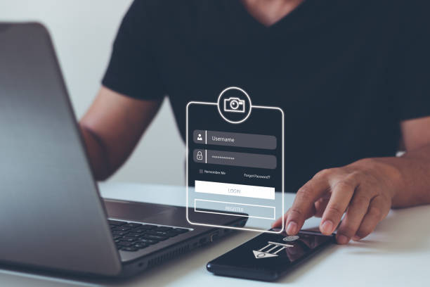 istock Cyber security concept. Man using mobile smart phone app for online banking and digital payment with fingerprint id, personal data protection. Financial technology and internet networking.verification codes by email or text message. 1454112283