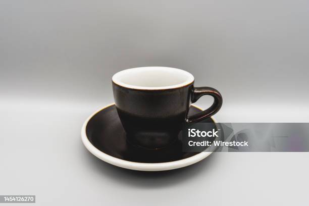 Horizontal Shot Of A Espresso Cup Stock Photo - Download Image Now - Beauty, Brown, Close-up