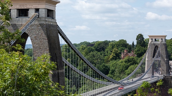 Bristol, United Kingdom – September 13, 2021: A photo of Clifton Suspension bridge