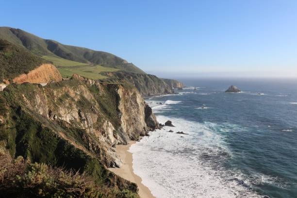 istock Aerial view to a rocky coastline 1454128867