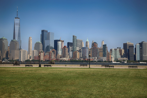 How is looking the Manhattan from New Jersey Liberty Park.