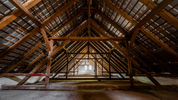 istock Beautiful view of a building roof 1454129913