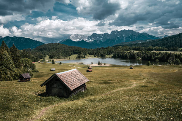 istock High angle view of a house in nature 1454130804