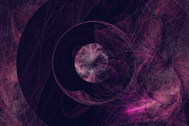 An illustration of an abstract fractal effect background