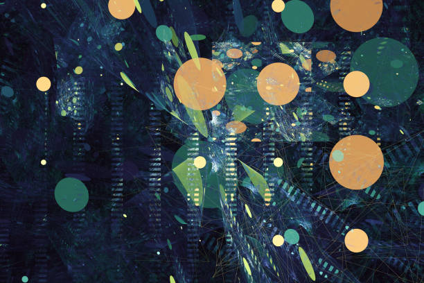 istock Illustration of an abstract fractal effect background 1454130981