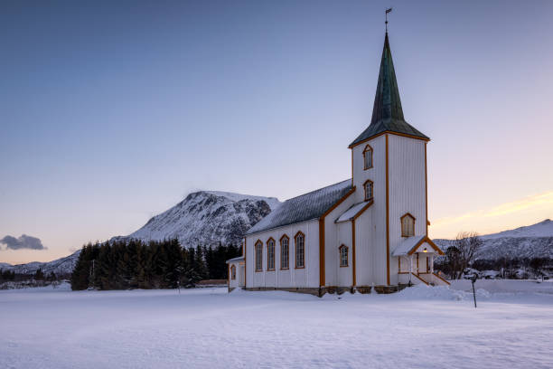 istock Sunrise at the church 1454139799