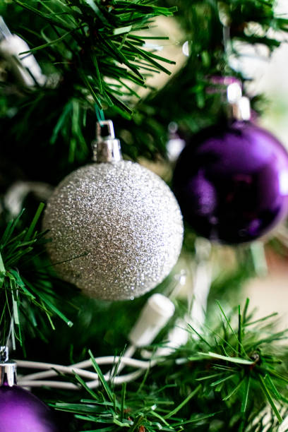 istock Vertical shot of a Christmas tree decoration 1454140217